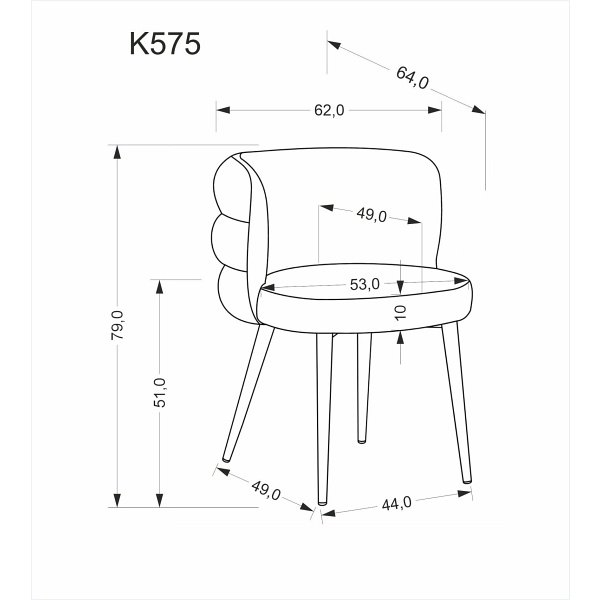 Krzesło K575 popielaty - Halmar