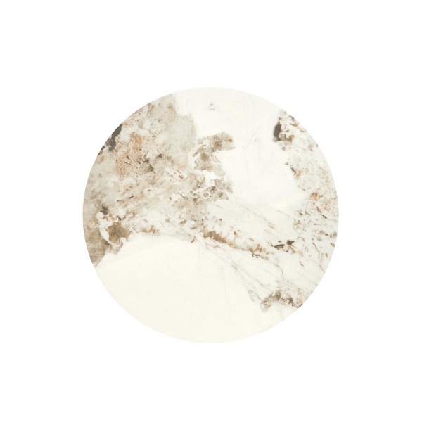 Ława ALESSIA , beżowy marmur / czarny - Halmar