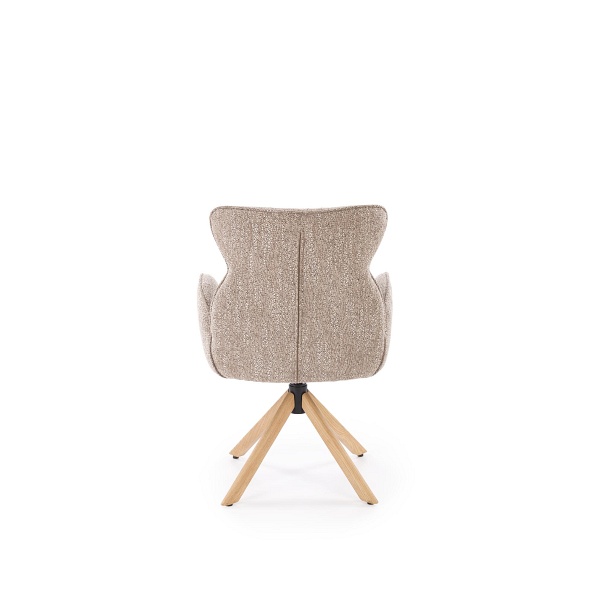 Krzesło K585 ciemny beżowy / dąb naturalny - Halmar