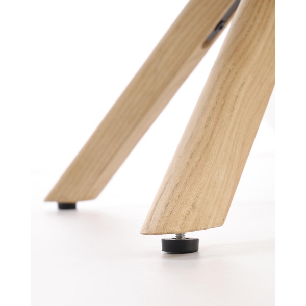 Krzesło K585 ciemny beżowy / dąb naturalny - Halmar