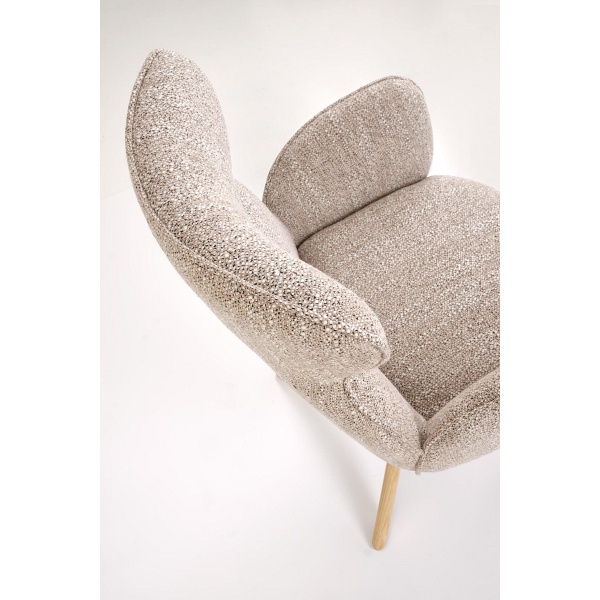 Krzesło K585 ciemny beżowy / dąb naturalny - Halmar