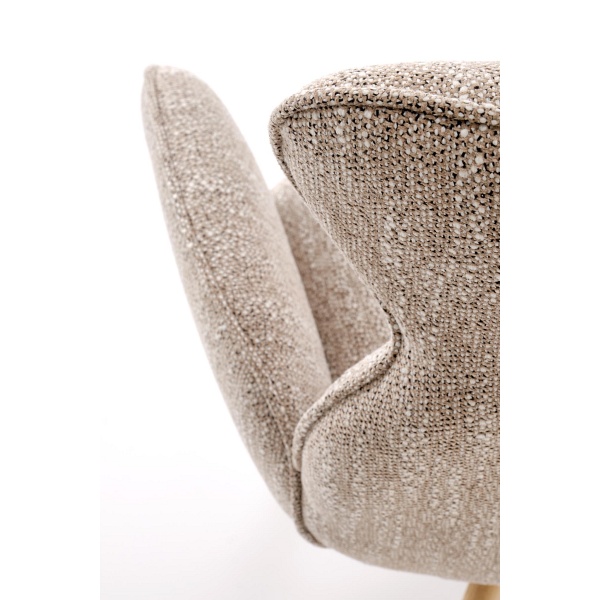 Krzesło K585 ciemny beżowy / dąb naturalny - Halmar