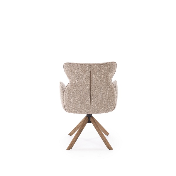 Krzesło K585 ciemny beżowy / jasny orzech - Halmar