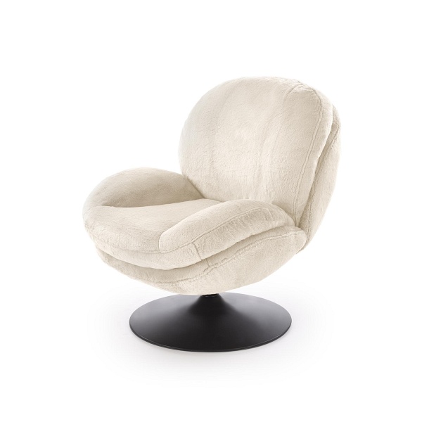 Fotel SHELL wypoczynkowy, kremowy - Halmar