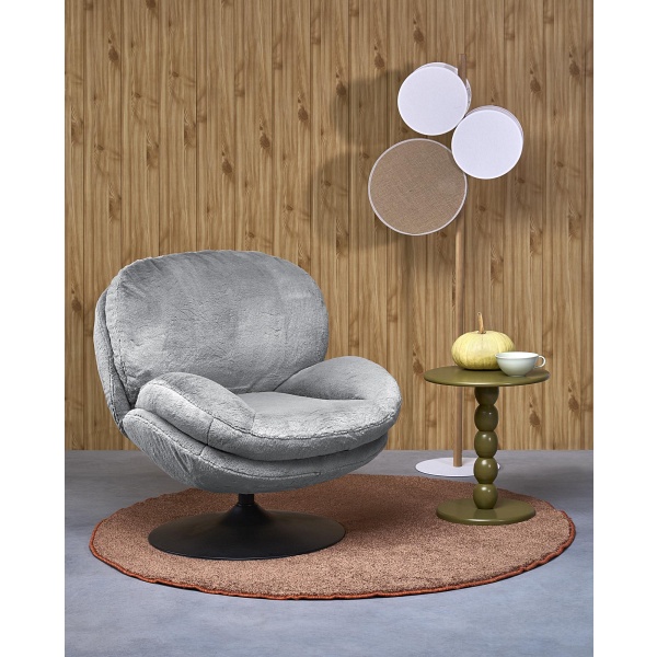 Fotel SHELL wypoczynkowy, popielaty - Halmar