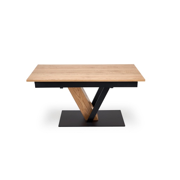 Stół FANIS rozkładany, naturalny / czarny - Halmar