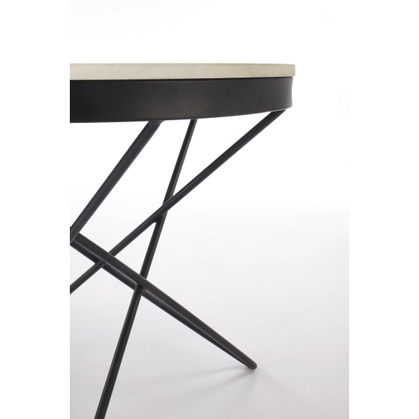 Ława LEILA 2 , biały marmur / czarny - Halmar