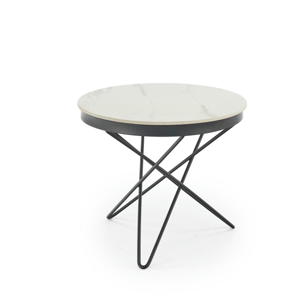 Ława LEILA 2 , biały marmur / czarny - Halmar