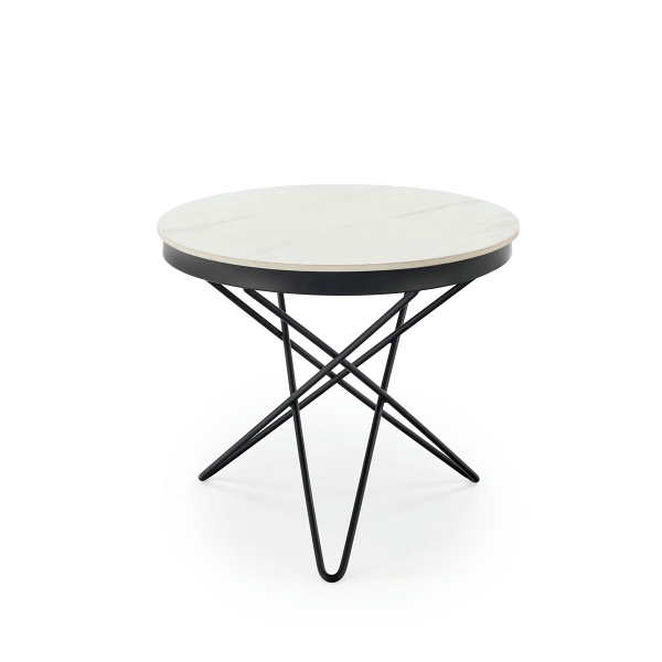 Ława LEILA 2 , biały marmur / czarny - Halmar