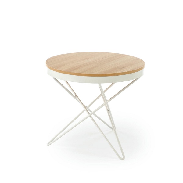 Ława LEILA , naturalny / biały - Halmar