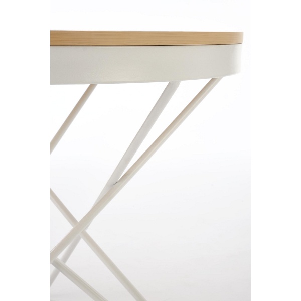 Ława LEILA , naturalny / biały - Halmar