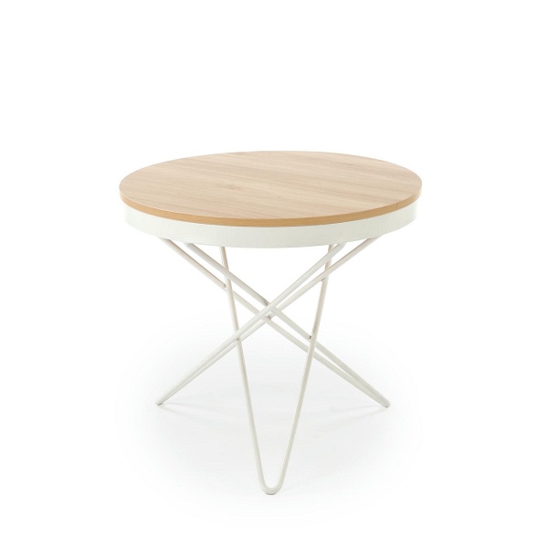 Ława LEILA , naturalny / biały - Halmar