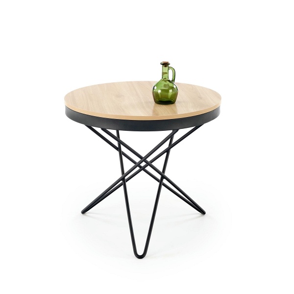 Ława LEILA , naturalny / czarny - Halmar