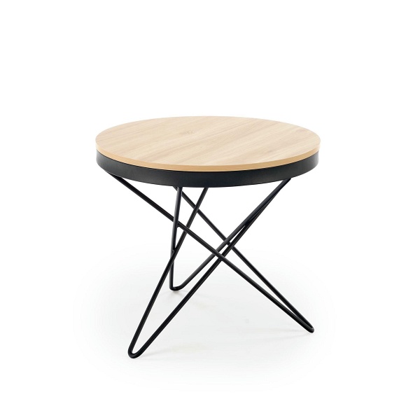 Ława LEILA , naturalny / czarny - Halmar