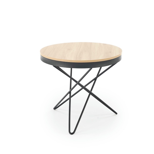 Ława LEILA , naturalny / czarny - Halmar