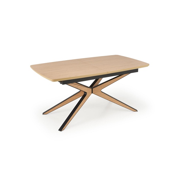 Stół JAMES rozkładany, naturalny / czarny - Halmar