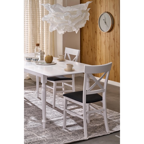 Stół NELSON rozkładany, biały - Halmar