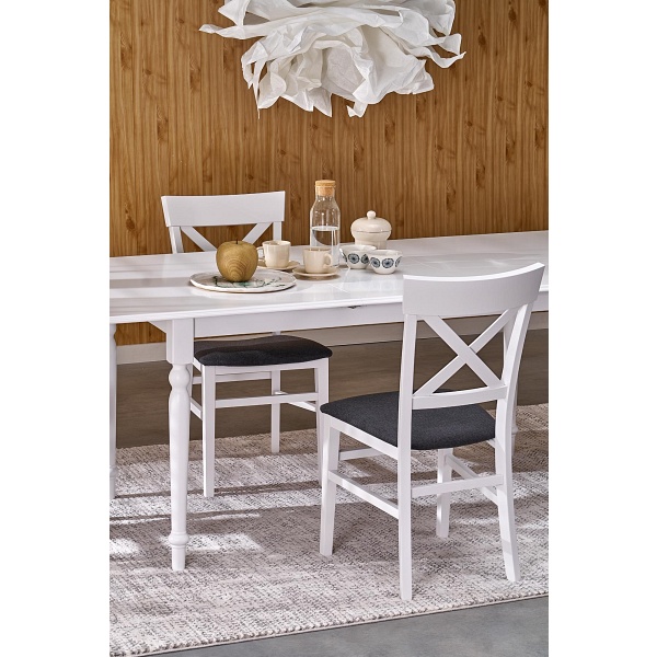 Stół NELSON rozkładany, biały - Halmar