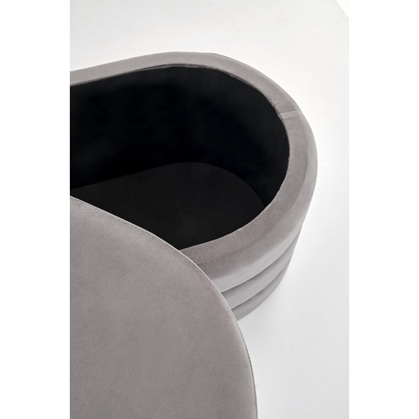 Ławka CALPI z funkcją pojemnika, popielaty - Halmar