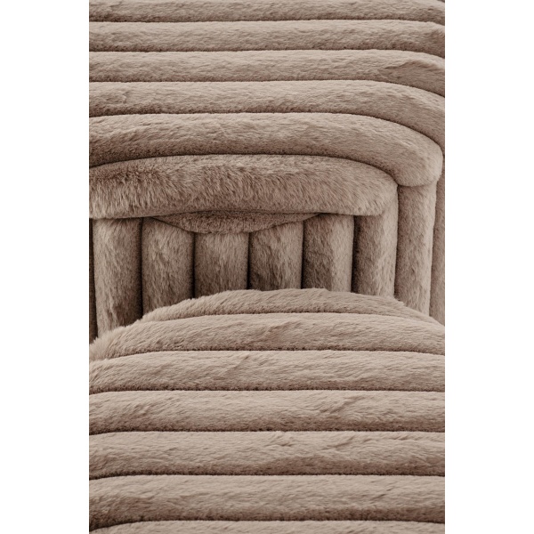 FIDO zestaw 2 puf, cappuccino / złoty - Halmar