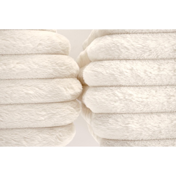 FIDO zestaw 2 puf, kremowy / złoty - Halmar