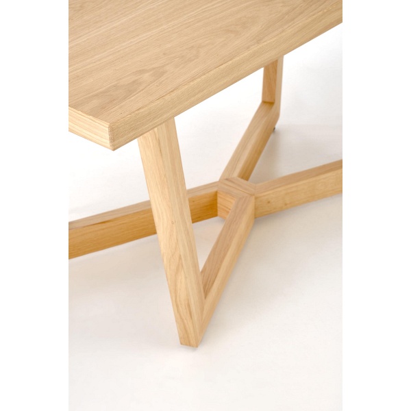 Stół MASSIVE 3 rozkładany 160-250x90x77 cm dąb naturalny/dąb naturalny - Halmar