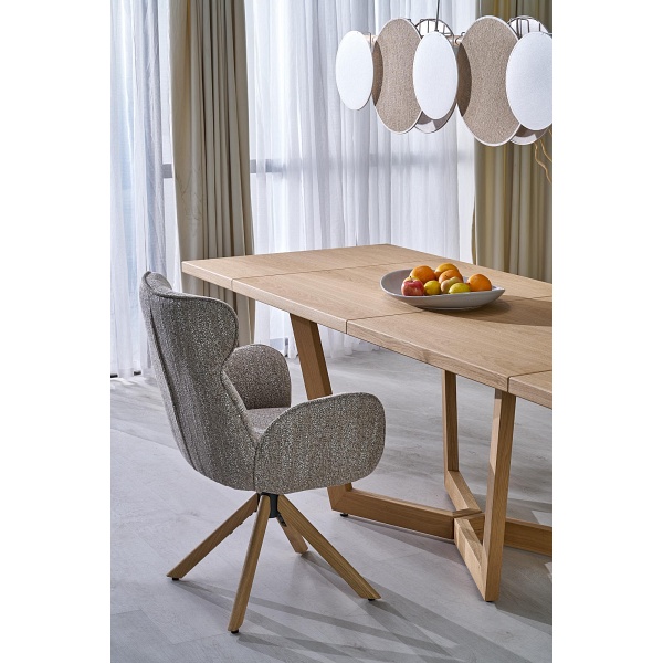 Stół MASSIVE 3 rozkładany 160-250x90x77 cm dąb naturalny/dąb naturalny - Halmar