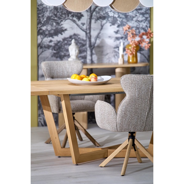 Stół MASSIVE 3 rozkładany 160-250x90x77 cm dąb naturalny/dąb naturalny - Halmar