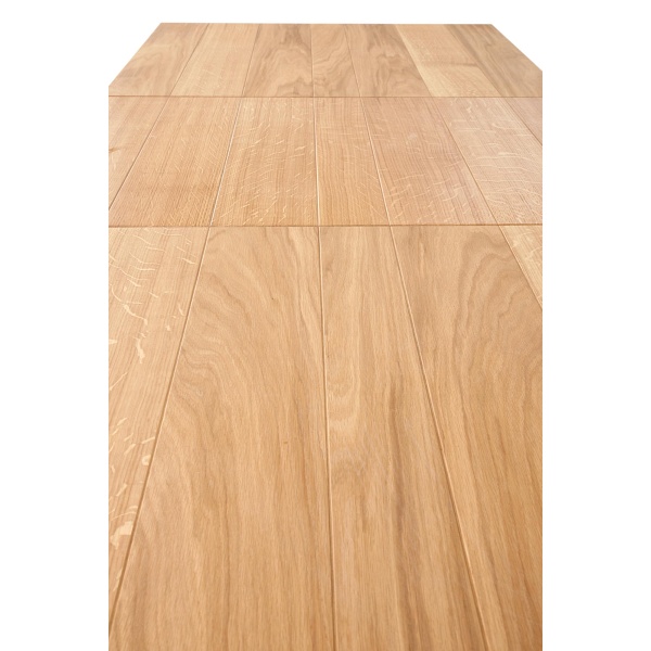 Stół FIESTA rozkładany 200-280x100x77 cm dąb naturalny/czarny - Halmar