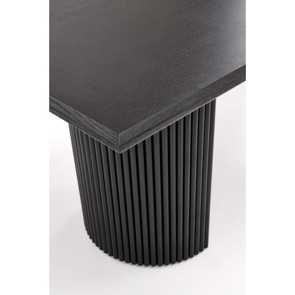 Stół BOLERO rozkładany 160-250x90x78 cm dąb naturalny/czarny - Halmar