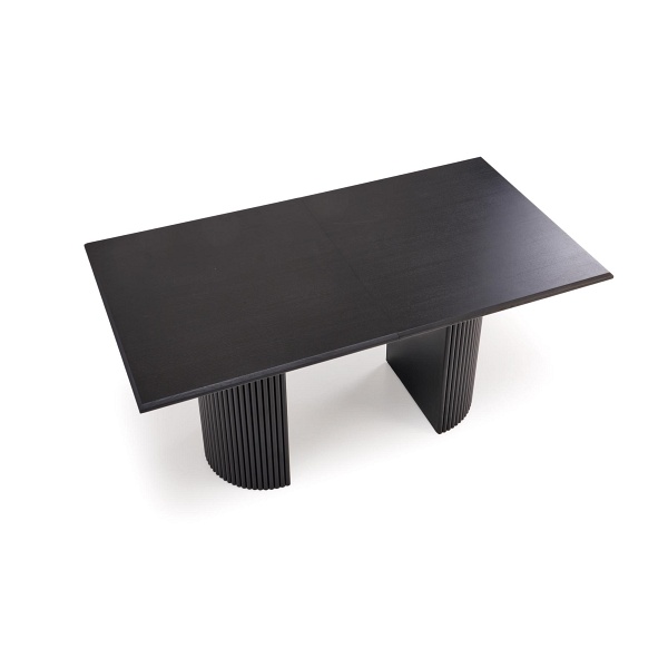 Stół BOLERO rozkładany 160-250x90x78 cm dąb naturalny/czarny - Halmar