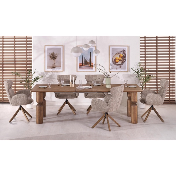 Stół MELTON rozkładany 200-300x101x76 cm jasny orzech - Halmar