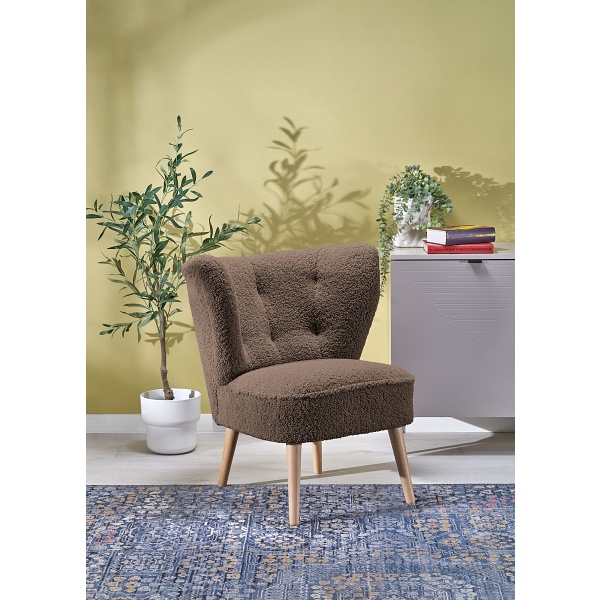 Fotel MOCCA wypoczynkowy, c.brązowy - Halmar