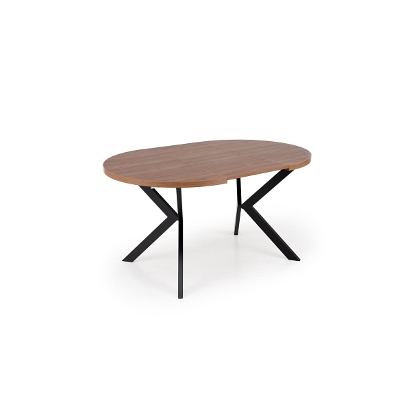 Stół PERONI rozkładany orzech - czarny - Halmar