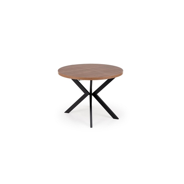 Stół PERONI rozkładany orzech - czarny - Halmar