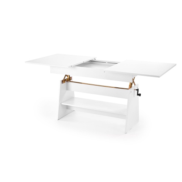 Stół ERIKA ławo rozkładany biały - Halmar