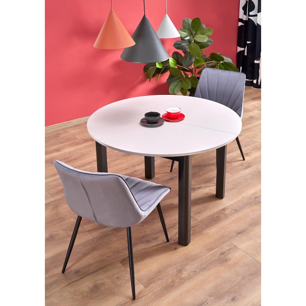 Stół RINGO kolor blat kaszmir, nogi - czarny - Halmar