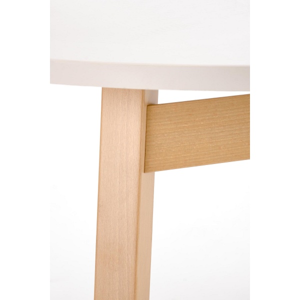 Stół RUBEN kolor blat - kaszmir, nogi - naturalny - Halmar