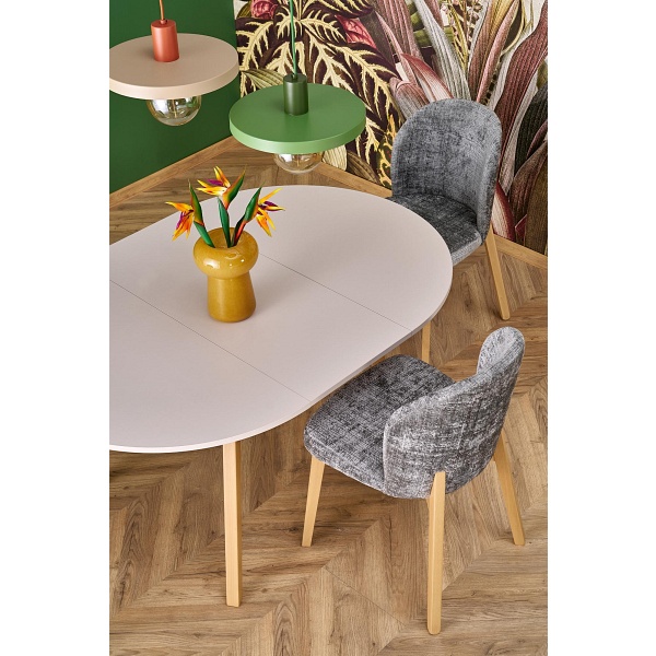 Stół RUBEN kolor blat - kaszmir, nogi - naturalny - Halmar