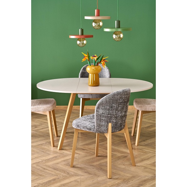 Stół RUBEN kolor blat - kaszmir, nogi - naturalny - Halmar