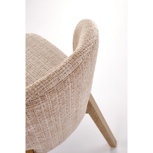 Krzesło BASSO jasny orzech / tap: CREMONA 14 - Halmar