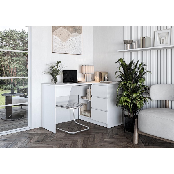 Biurko BEGA , biały - Halmar