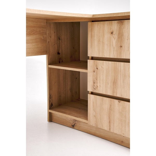 Biurko BEGA , dąb artisan - Halmar