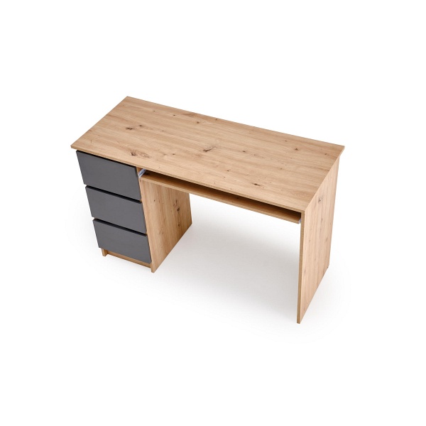 Biurko CINO , dąb artisan / grafitowy - Halmar