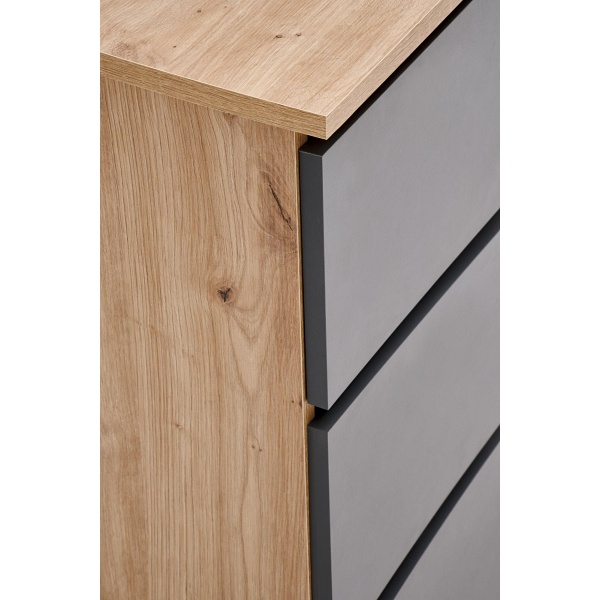 Biurko CINO , dąb artisan / grafitowy - Halmar