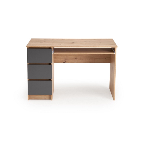 Biurko CINO , dąb artisan / grafitowy - Halmar