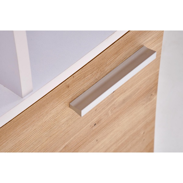 Biurko MISO , biały / dąb artisan - Halmar