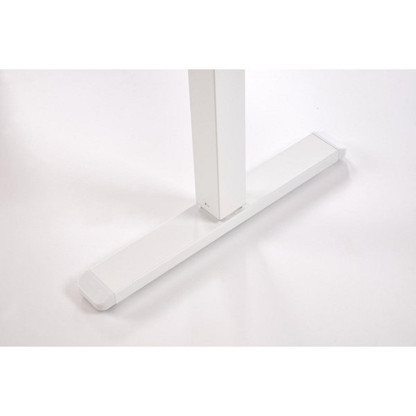 Biurko B54 z funkcją regulacji wysokości, blat - czarny, stelaż - biały - Halmar