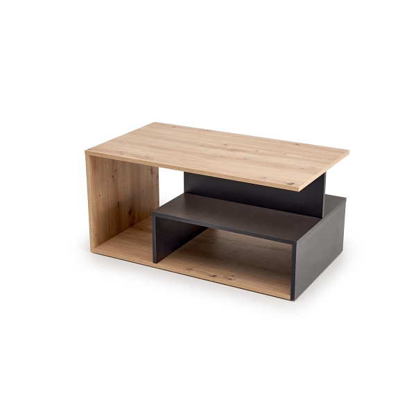 Ława IVA , dąb artisan / czarny - Halmar