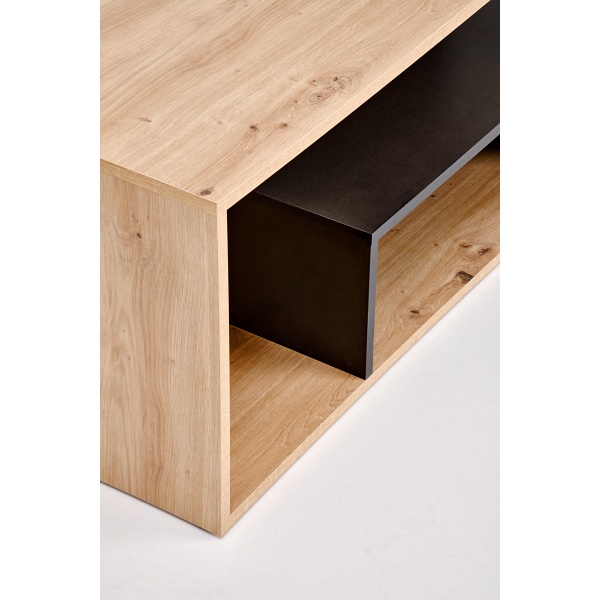 Ława IVA , dąb artisan / czarny - Halmar